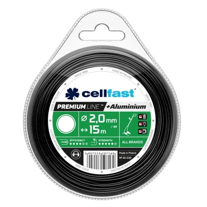 Cellfast Żyłka tnąca Premium - okrągła 2,0 mm x 15 m