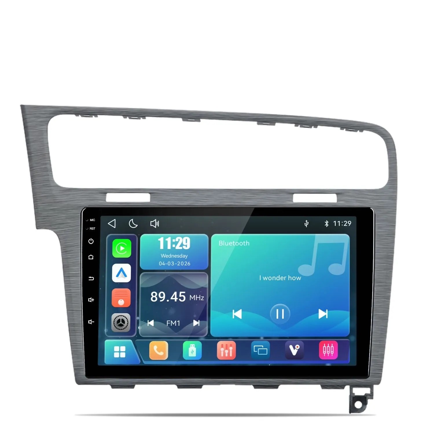 Junsun Radio Samochodowe CarPlay Do VW Golf 7 2013-2017 Linux