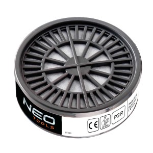 Filtr NEO TOOLS P3R do ochrony dróg oddechowych, ochrona przed cząstkami.