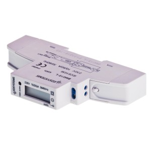 Licznik elektryczny t.b.t. na szynę DIN, biały.