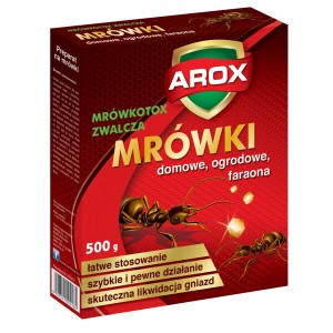 AROX Środek na mrówki, opakowanie 500g do zwalczania mrówek w domu i ogrodzie.