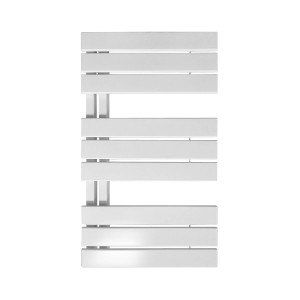 Biały grzejnik t.b.t. do łazienki lub salonu.