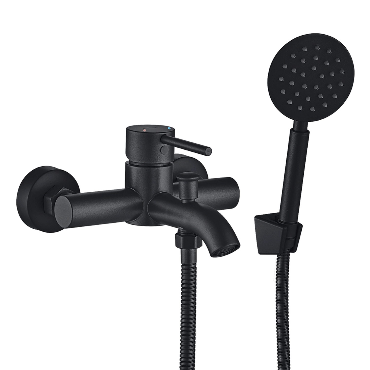 Kuchinox Bateria wannowa stojąca z zestawu natryskowego Noia czarna