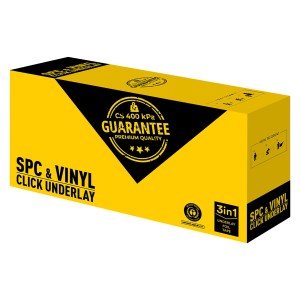 Opakowanie podkładu pod panele t.b.t. do systemów zatrzaskowych SPC i winylowych.
