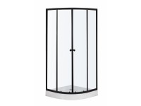 Kerra Kabina prysznicowa Ariana 90 czarna z brodzikiem