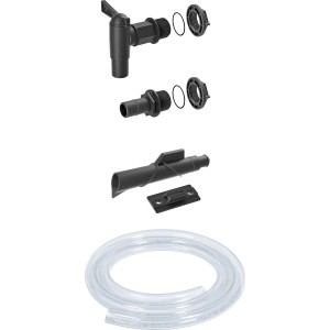 Waterform Zestaw przyłączeniowy Icanset do zbiornika na deszczówkę, 5-częściowy z wężem.