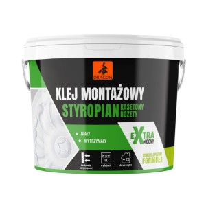 Dragon Klej montażowy do styropianu, kasetonów i rozet 4,5 kg