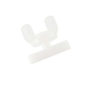 Gardinia ogranicznik pośredni, 6 sztuk, biały, do szyn karniszowych do mocowania zasłon.