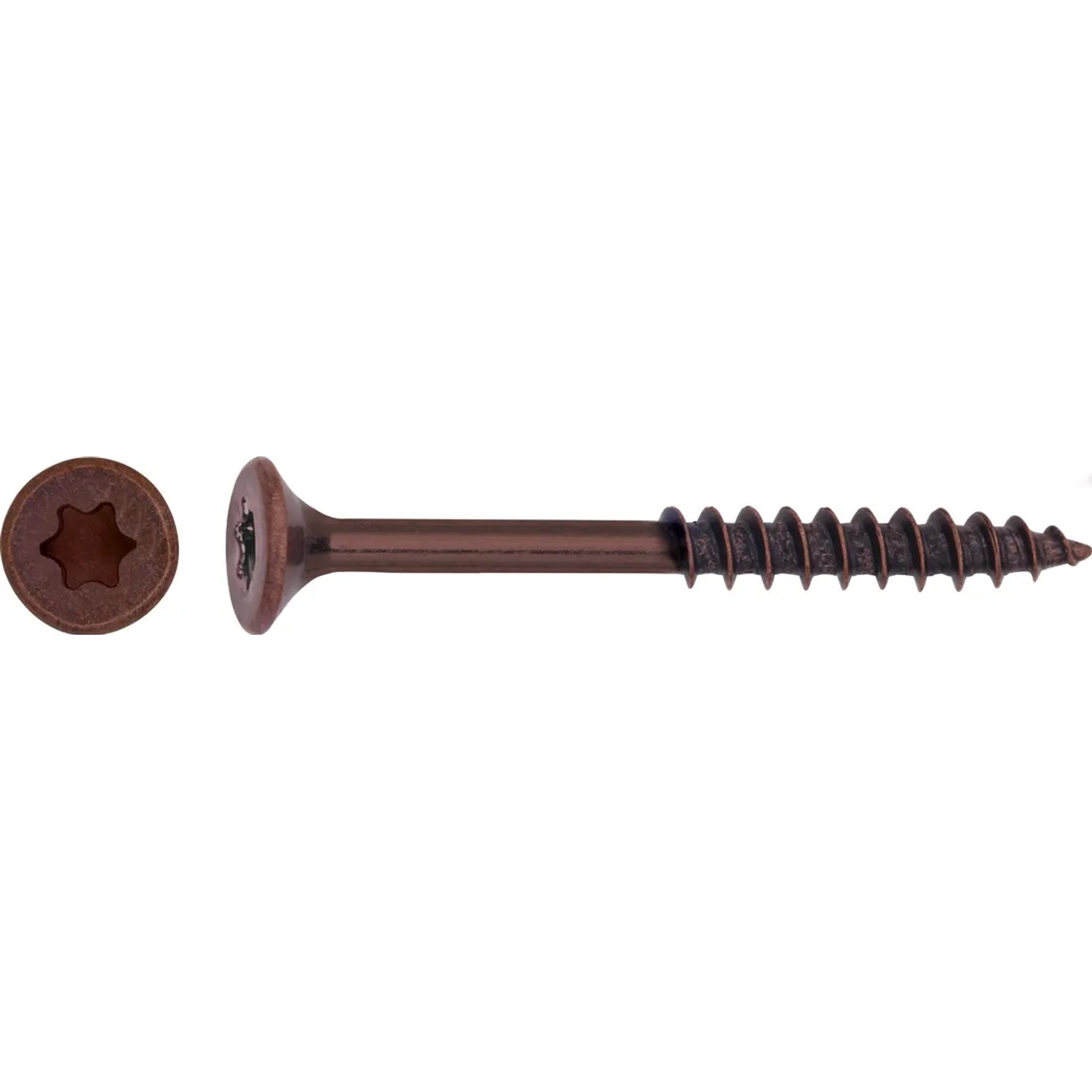 LUX-TOOLS Wkręt uniwersalny z łbem stożkowym TX Ø 5 mm x 60 mm oksydowany 10 szt