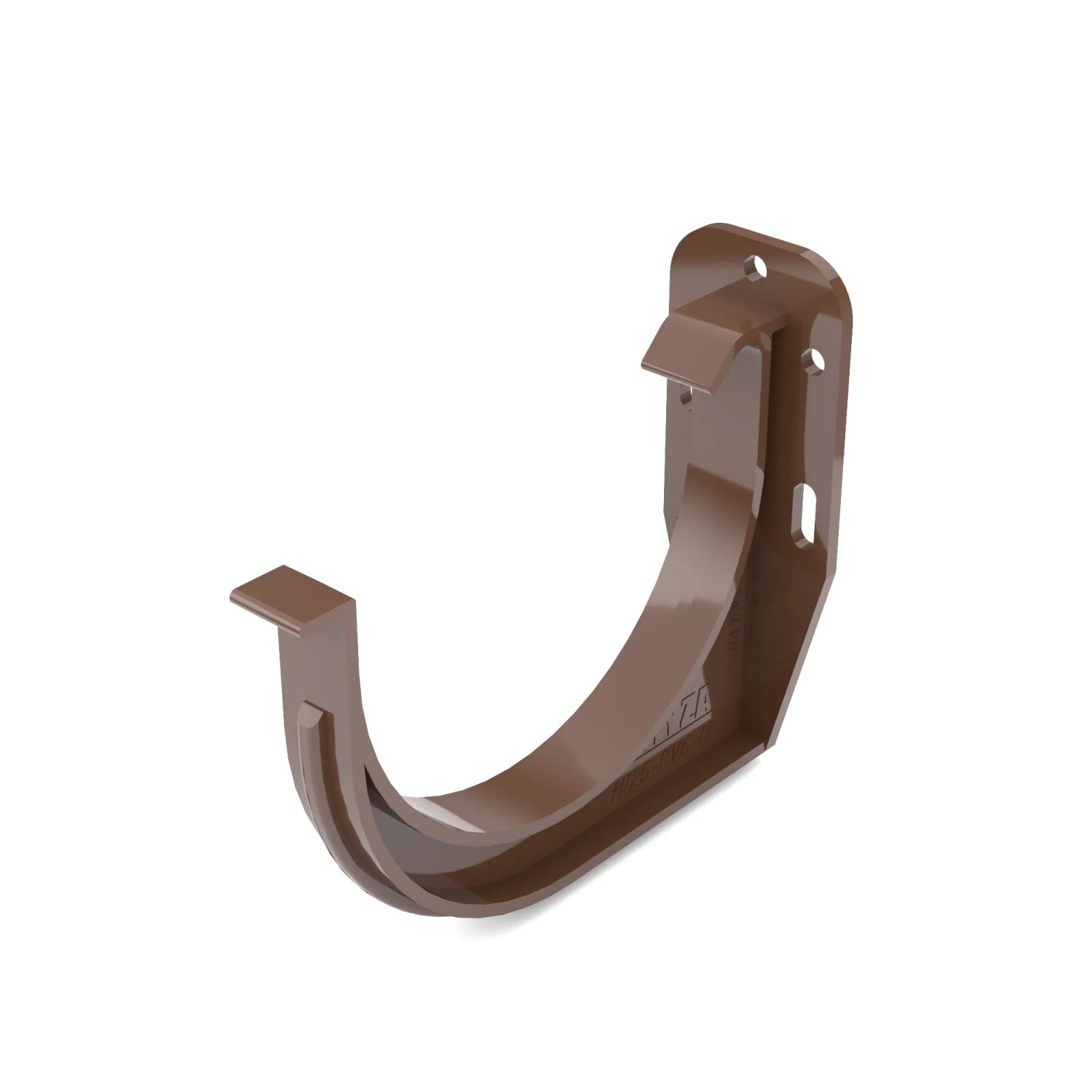 Bryza Uchwyt rynnowy 75 mm PVC brązowy