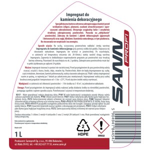 Sannprofi Impregnat do kamienia dekoracyjnego 1l