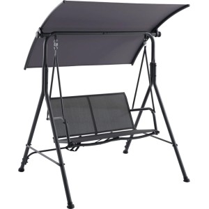 Huśtawka ogrodowa APANGO antracyt 2-osobowa