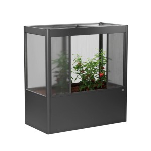 Biohort Szklarnia Florentina Maxi 2 m x 1 m Ciemnoszara metaliczna