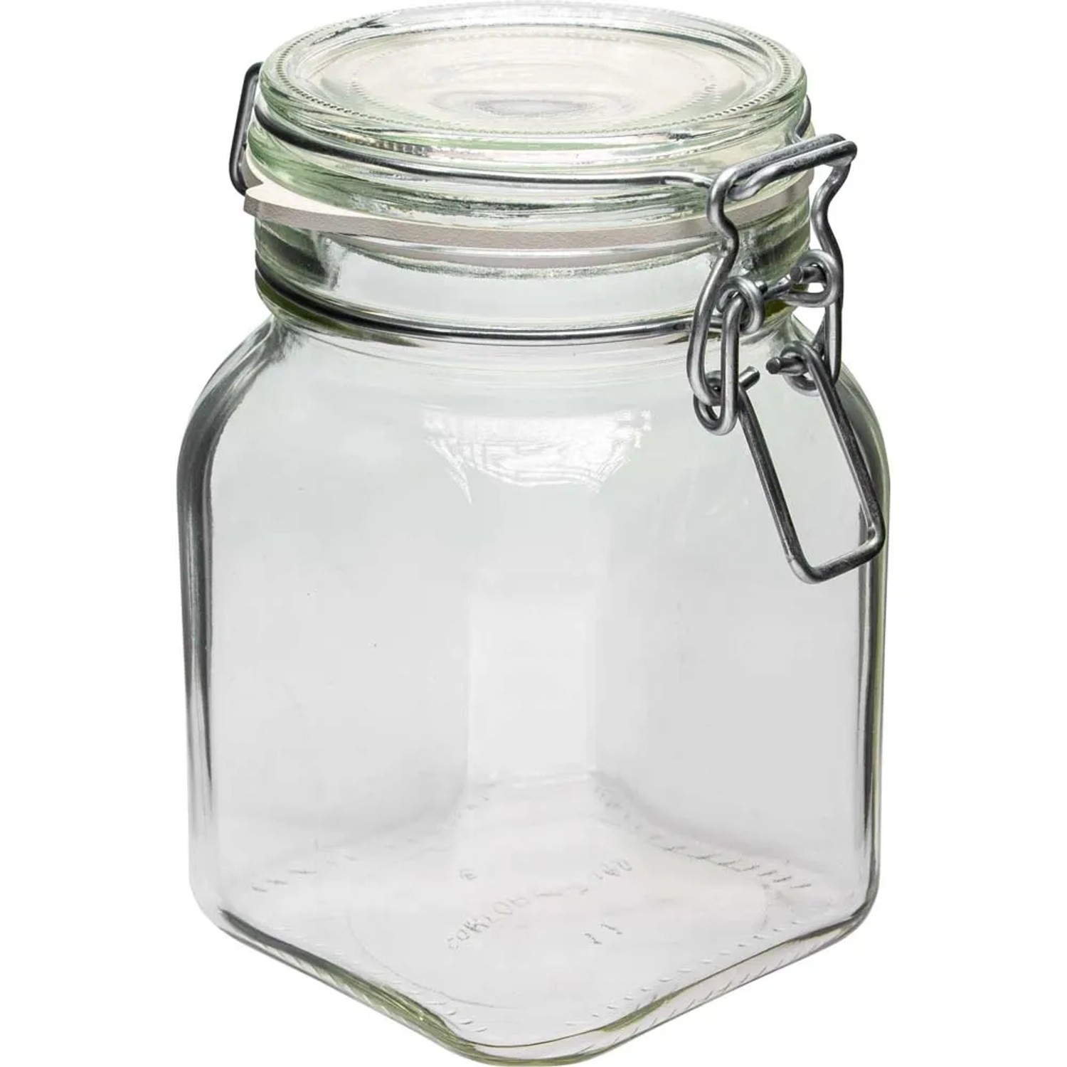 Słoik kwadratowy zamykany hermetycznie - 750 ml