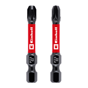 Zestaw bitów udarowych Einhell, 2-częściowy, PZ3, 50 mm, do wkrętaków i wkrętarek akumulatorowych.