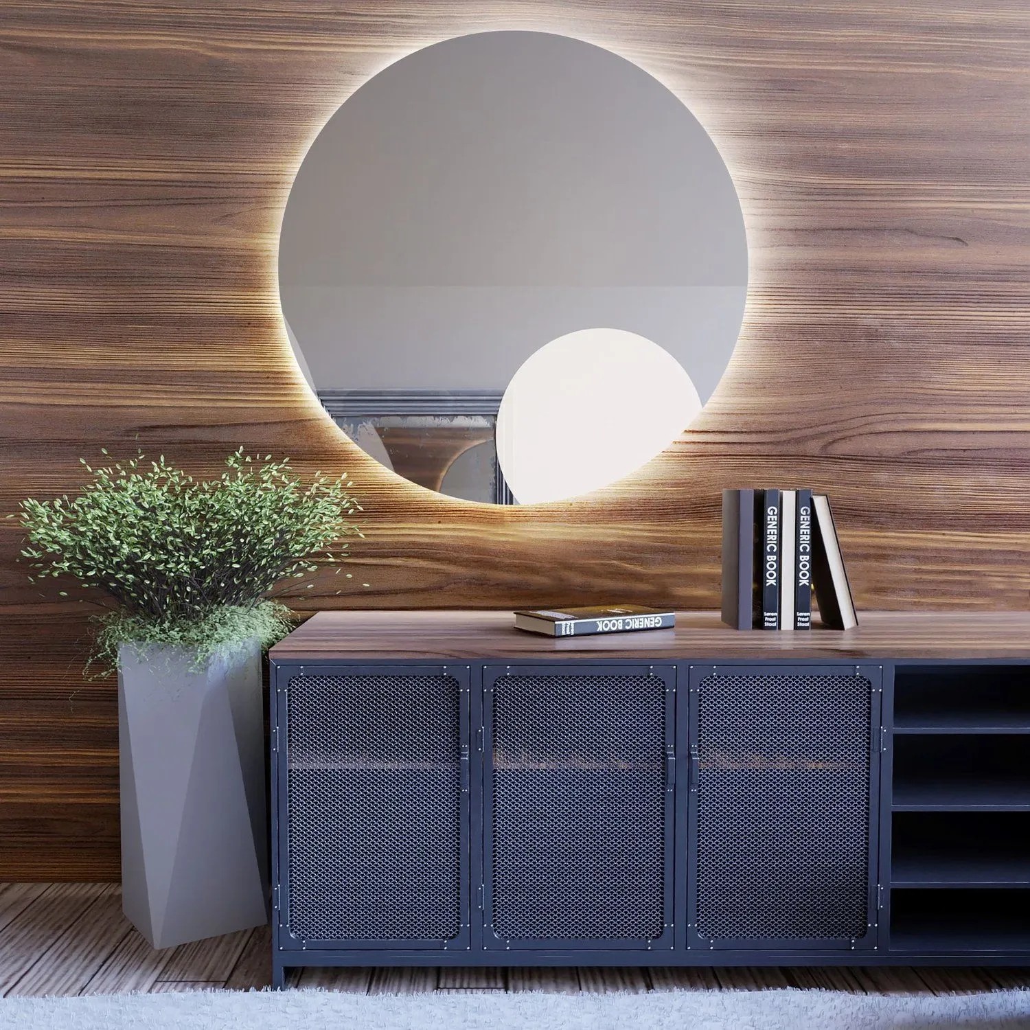 Lustro LED Bright NoEdgesRound 60 cm Ciepłe 60x60 cm_6
