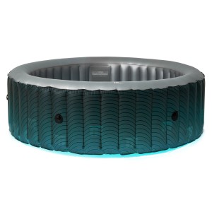 MSpa Comfort Starry AirJet wanna z hydromasażem z oświetleniem LED, szary/czarny.