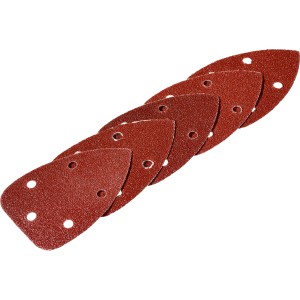 LUX Arkusze ścierne do szlifierki trójkątnej Comfort, 100x140mm, ziarnistość 180, perforowane, 5 sztuk