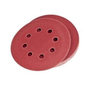 LUX Krążki ścierne do szlifierki mimośrodowej, Ø 125 mm, ziarnistość 240, perforowane, 5 sztuk