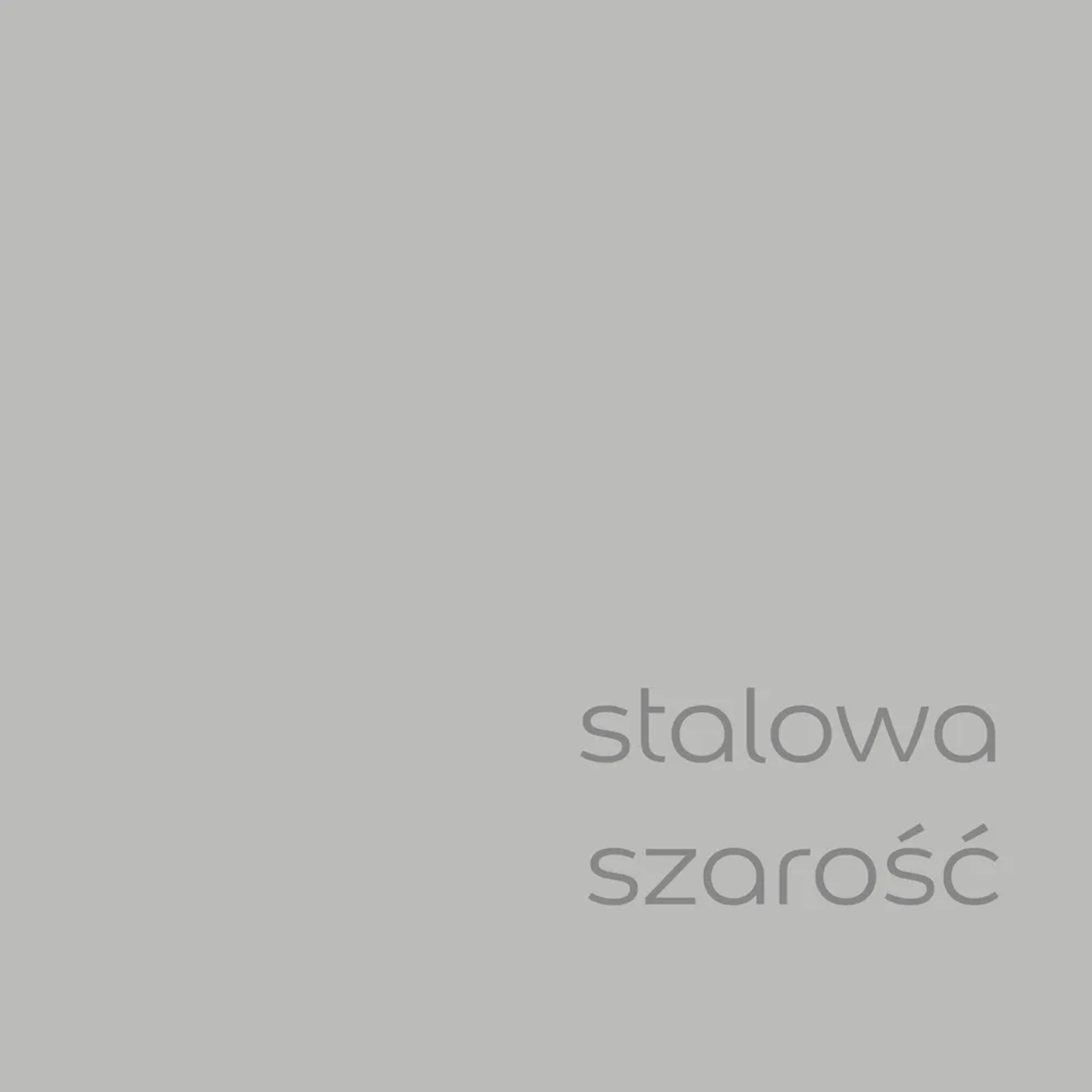 Próbka koloru farby do ścian t.b.t. w kolorze stalowoszarym.