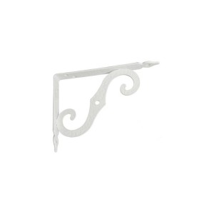 Agas Wspornik do półki 200 × 150 mm biały ornament