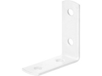 Kątownik meblowy 40 mm x 40 mm x 14 mm biały powleczony proszkowo