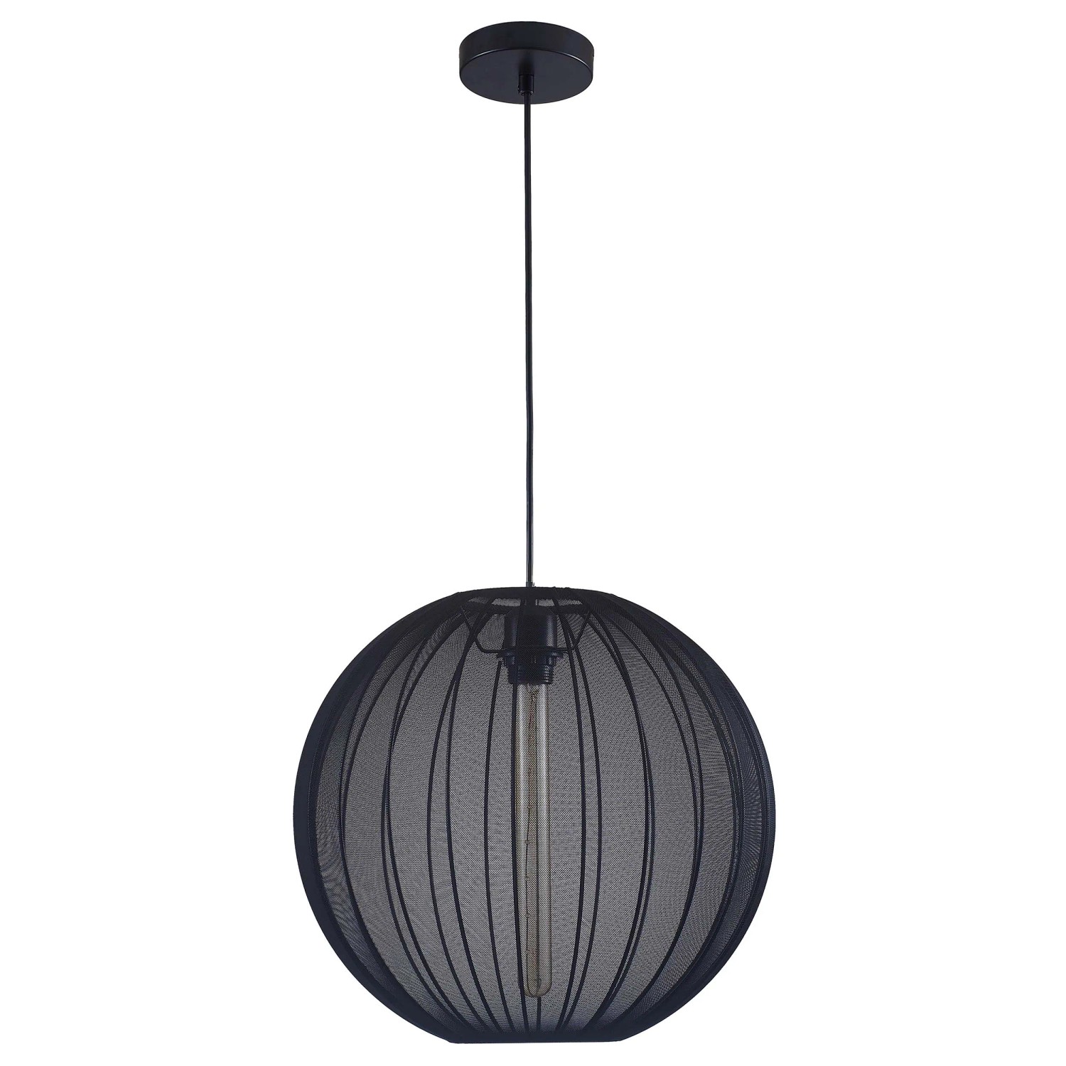 Goldlux Lampa wisząca SENSAI 1xE27 max. 10W LED śr. 40 cm czarna