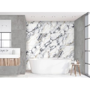 Gres szkliwiony Aqua Black Gold Carving 60 x 120 cm