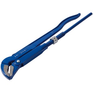 Niebieski klucz do rur LUX Eckrohrzange 420 mm Classic ze stali węglowej do rur do 38,1 mm.