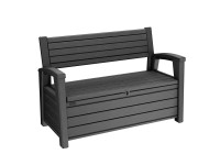 Ławka ogrodowa HUDSON STORAGE grafit - 227 l