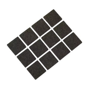 Dedra Podkładki filcowe samoprzylepne kwadratowe 12 szt. 16x10x1 cm