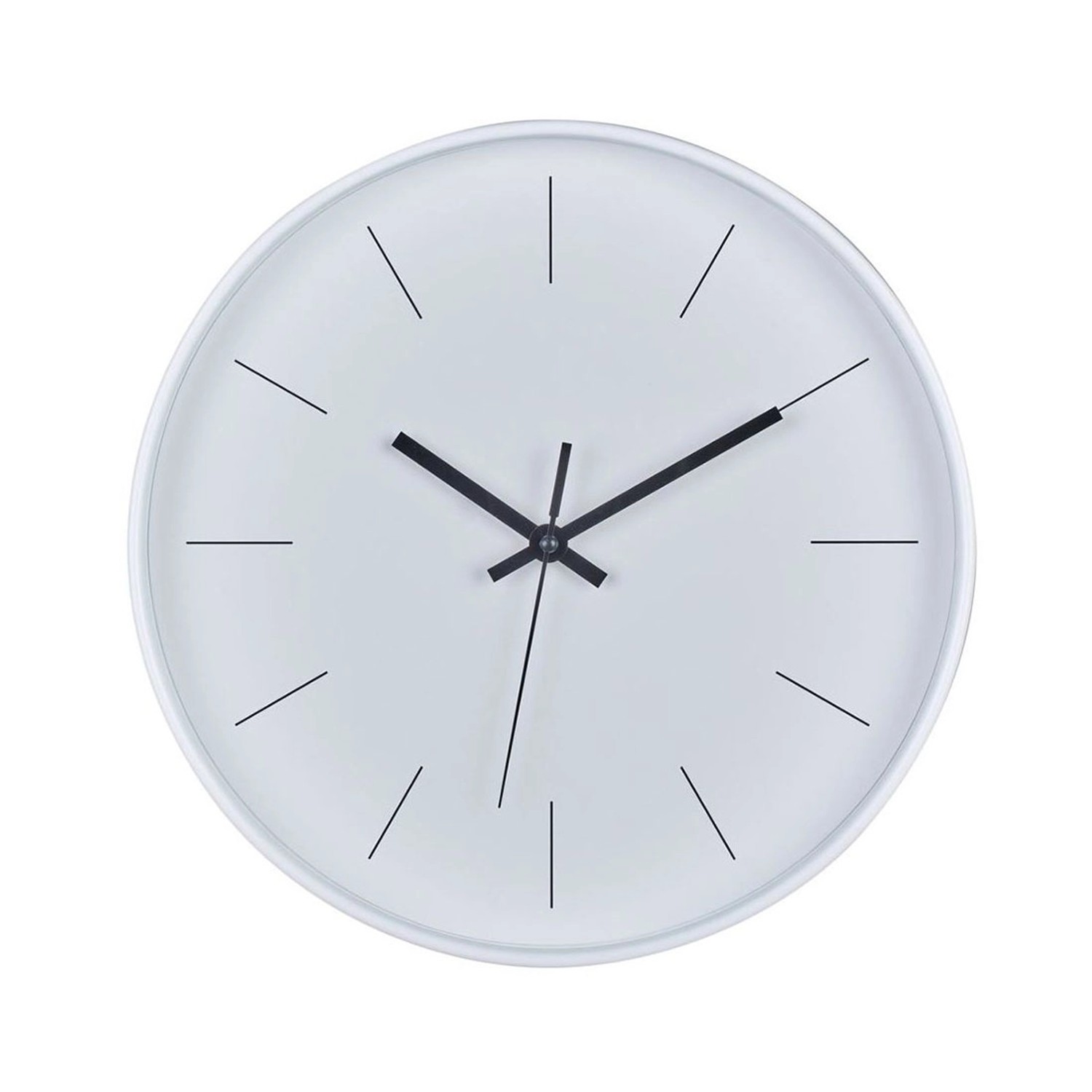 Zegar Scandi biało-czarny 30 cm