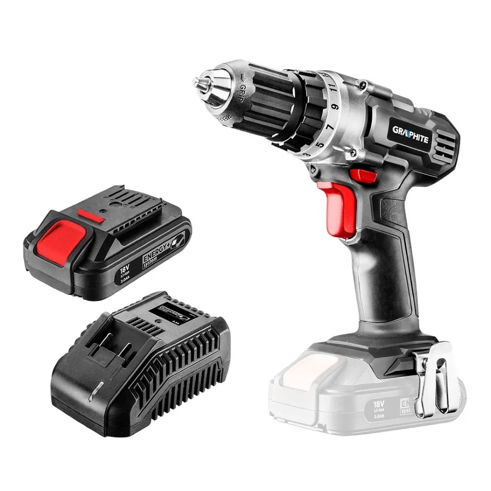 Graphite Wiertarko-wkrętarka akumulatorowa 58G000 18V 2,0 Ah