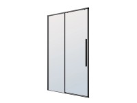 KABI Drzwi prysznicowe Viva lewe/prawe 120 x 195 cm czarne KABI Drzwi prysznicowe Viva lewe/prawe 120 x 195 cm czarne