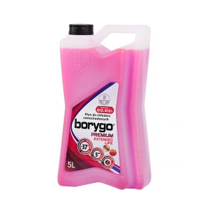 Kanister płynu chłodniczego Borygo, różowy, 5L. Ochrona przed zamarzaniem do -37°C, Kategoria: Oleje i dodatki.