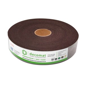 Brązowa mata na ogrodzenie t.b.t. w rolce do ogrodzenia.