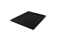 Signika Brodzik prostokątny Tauro 100 akryl czarny 100 x 90 x 4,5 cm