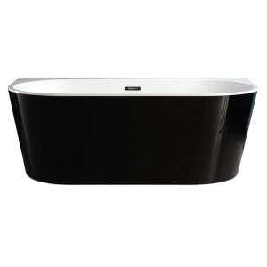 Wanna Pari 170 wolnostojąca czarna chrom 170 x 75