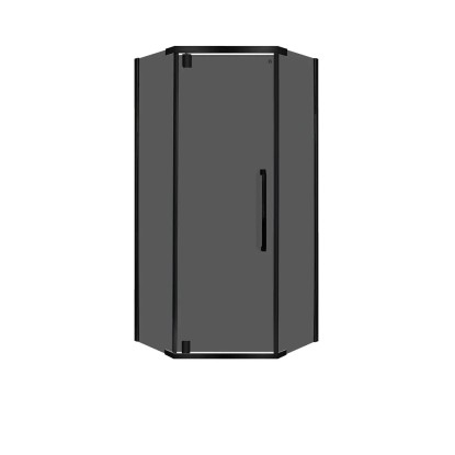 Kabina prysznicowa pięciokątna Volcano 90 czarna