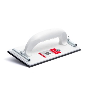 LUX Classic szlifierka ręczna, 230x105mm, z białym uchwytem i zaciskiem do siatki ściernej.