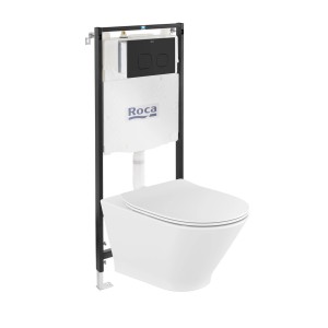 Roca Zestaw podtynkowy Gap Round AcOne z miską 54 cm