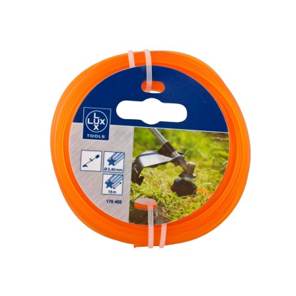 LUX-TOOLS Żyłka do podkaszarek gwiazdka 2,4 mm