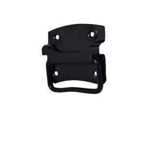 Czarne okucie t.b.t. z uchwytem do mebli i skrzyń.