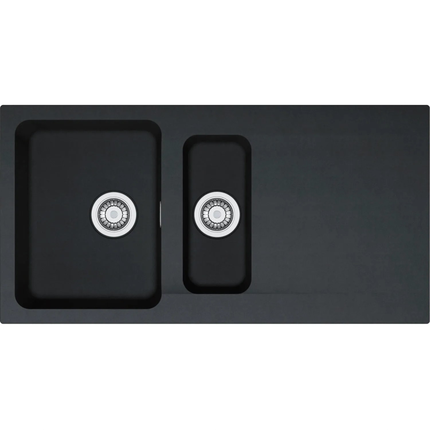 Franke Zlewozmywak OID 651-100 1,5-kom. z ociekaczem onyx - 100 x 51 cm