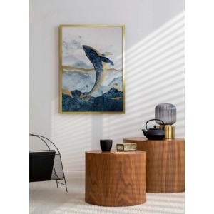 ARS LONGA Obraz GOLDEN WHALE 53 x 73 cm