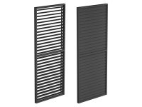 Panel żaluzjowy LUXE antracyt - 1,23 x 2,38 m