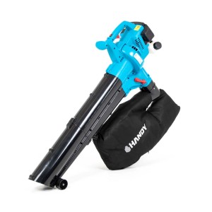 Odkurzacz do liści i dmuchawa t.b.t. z workiem na liście, niebiesko-czarny.