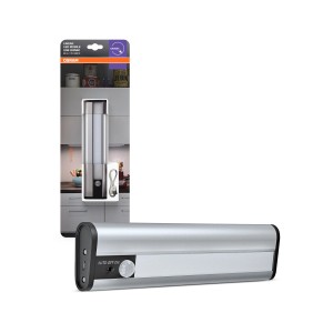 Osram LED lampka podszafkowa Linear Mobile USB, 1W, 4000K, srebrna. Lampka nocna z czujnikiem ruchu.