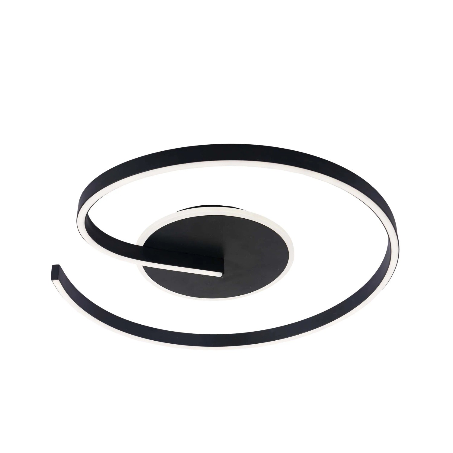 MiLAGRO Lampa sufitowa LED LORENZO 22W 4000K 900lm śr. 50 cm czarna