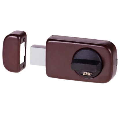 Lob Zamek wierzchni zasuwkowy jednobębenkowy atestowany brąz 60 mm